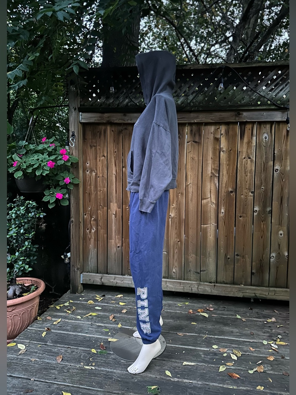 PINK Victoria's Secret Navy Blue Logo Joggers